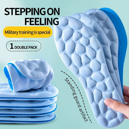 5D Memory Foam Sports Orthopaedic Massage Insoles For Shoes Women Men Breathable