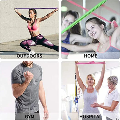 Yoga Band Resistance Pull Bands Pilates Yoga Home Exercise Latex Thera band