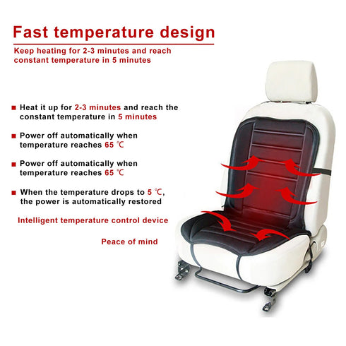 Premium Heated Car Seat Cover – Fast Heating, Intelligent Temperature Control, 12V Car Heater Cushion for Winter Driving Comfort (Universal Fit)