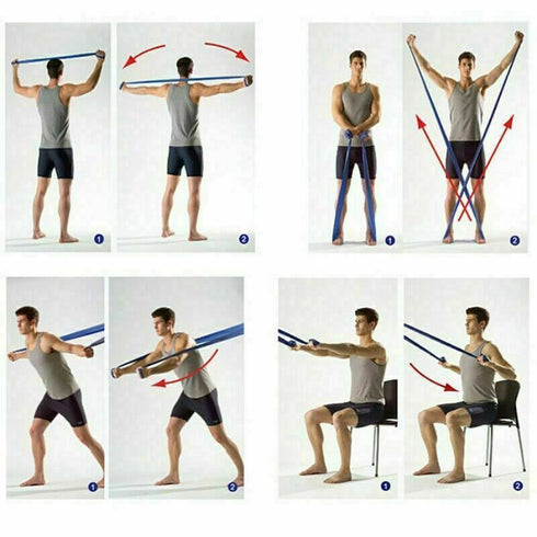 Yoga Band Resistance Pull Bands Pilates Yoga Home Exercise Latex Thera band