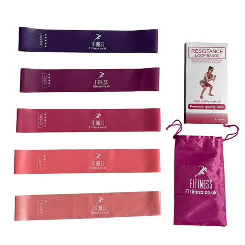 Resistance Bands Exercise Sports Fitness Latex Band Set Loop Yoga Booty Home Gym